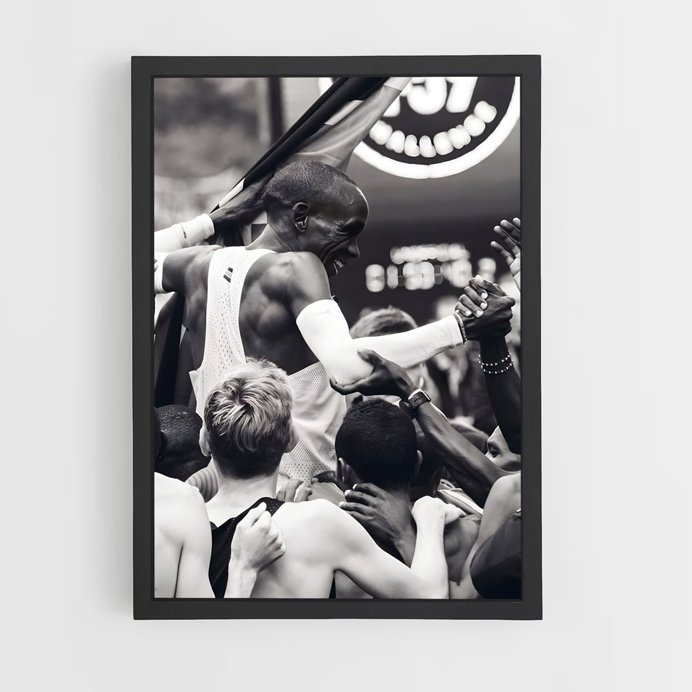 Poster L'Homme au Cœur de la Foule – affiche Athlétisme (vue 2)